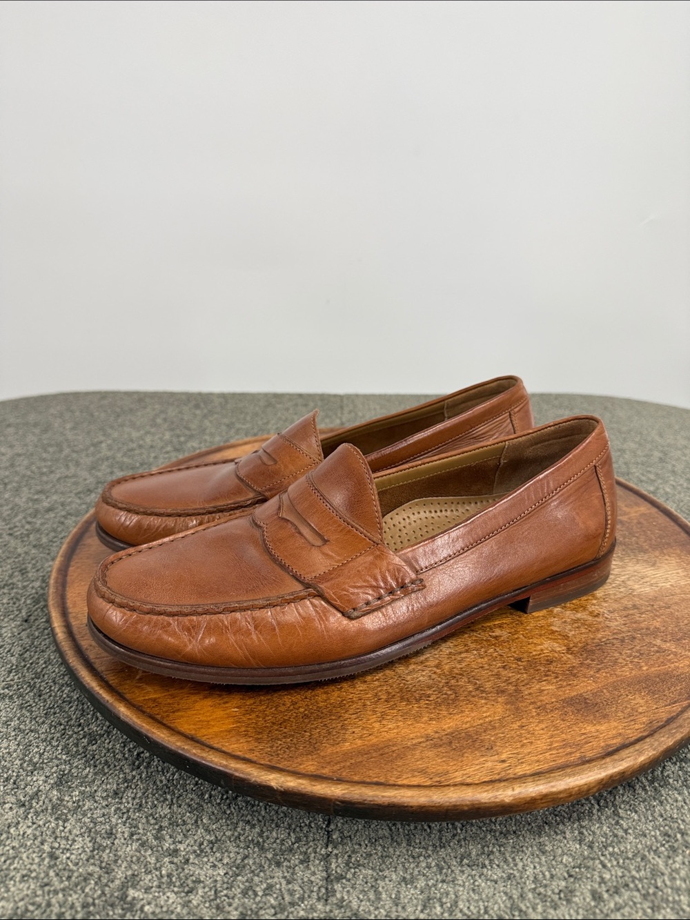 Cole Haan Shoes Mens 10 M Brown Leather Penny Loafers Classic 12461 Casual